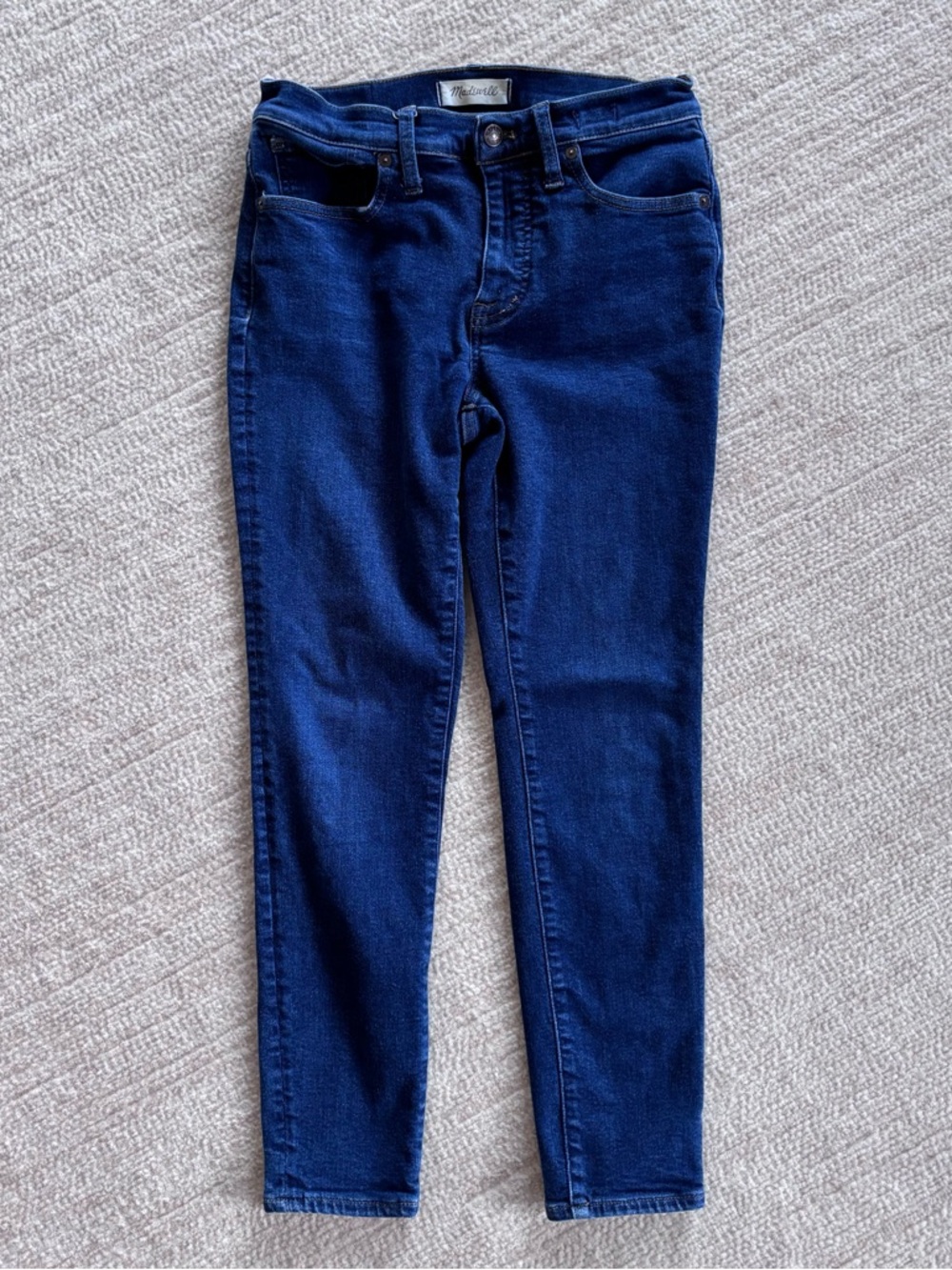 Madewell 9” Mid-Rise Skinny Jeans - 28P Short Dark Wash